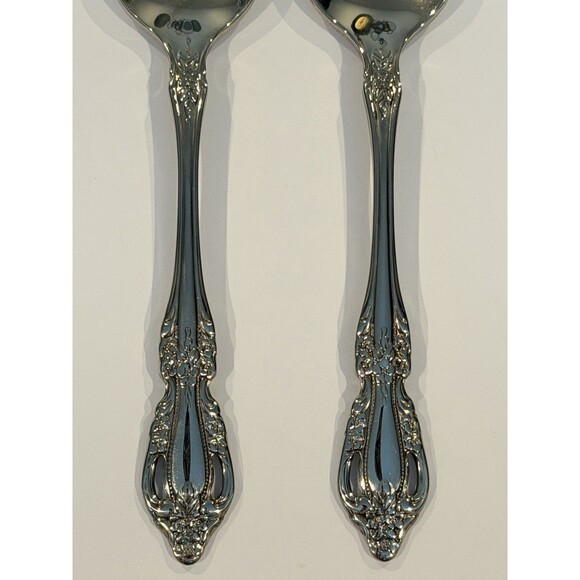 Oneida Raphael Teaspoons Distinction Deluxe HH Stainless Flatware Set of 10 Vtg - Picture 4 of 10